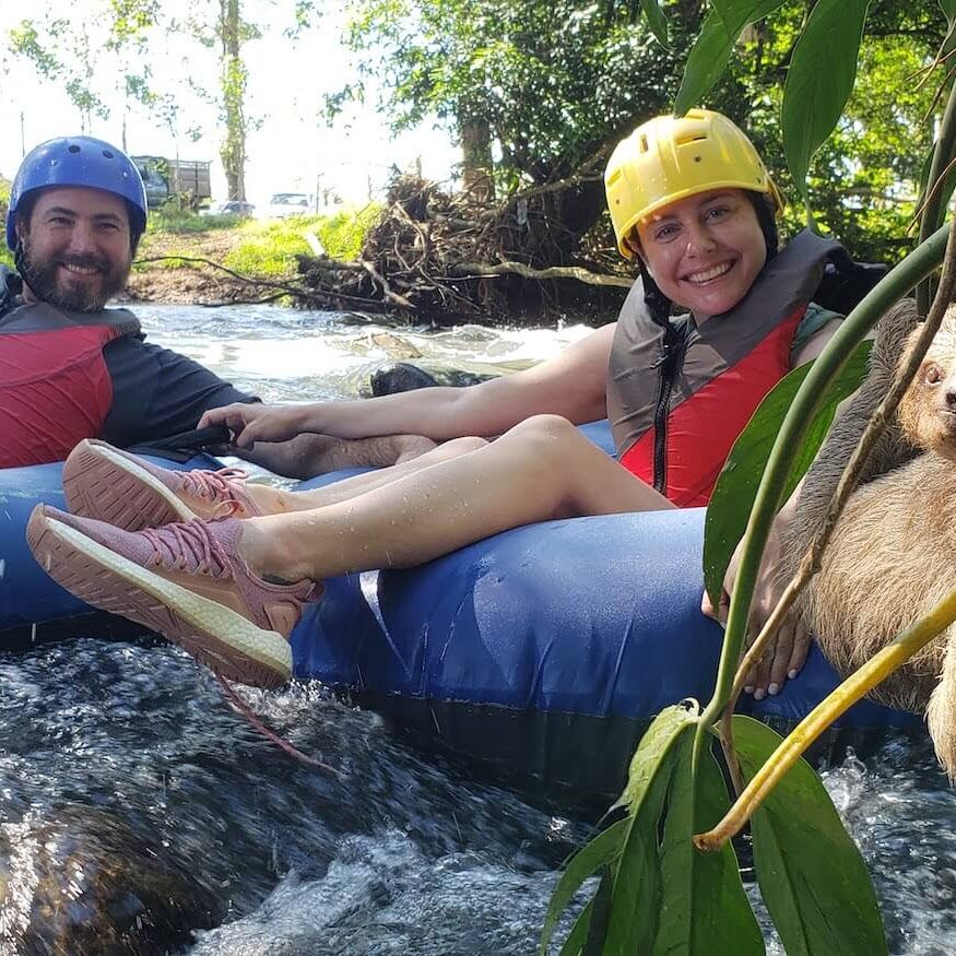 Tubing in Rio Celeste