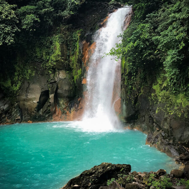 Rio celeste waterfall