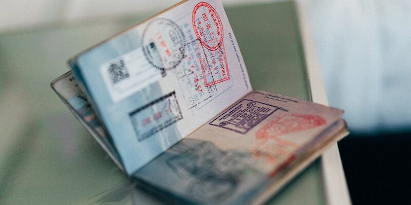 Passport to go to Costa Rica A passport with time stamps