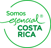 Green circular logo with the text "Somos esencial COSTA RICA" in a handwritten and bold font, accompanied by a registered trademark symbol next to "esencial." This logo often appears on materials related to certifications and demo presentations, highlighting its recognized authenticity.